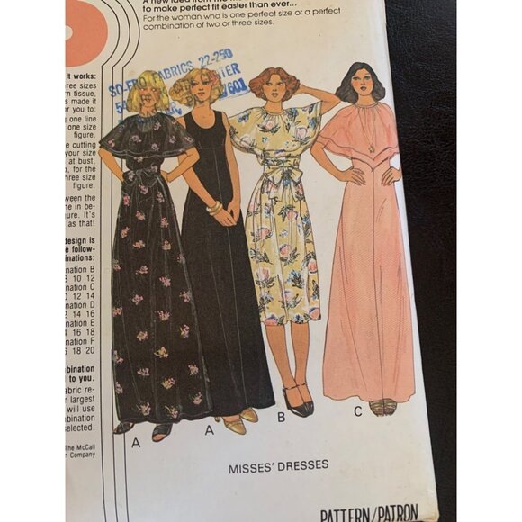 McCall's Misses Dress Sewing Pattern Sz 12 - 16 5871 - Uncut - Picture 2 of 9